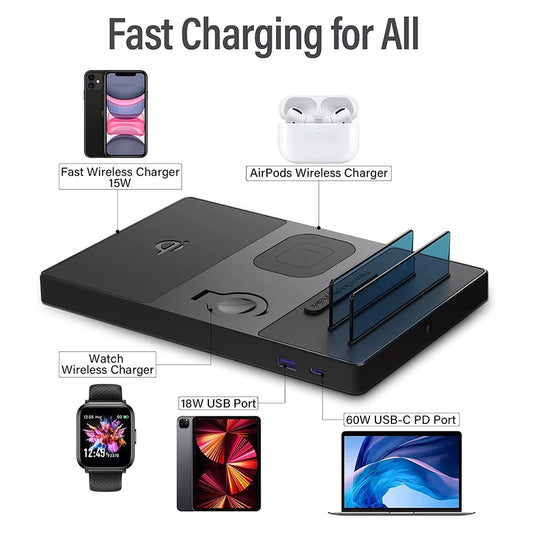 5 in 1 Hot Sale Multi-function Wireless Charging Station 100W